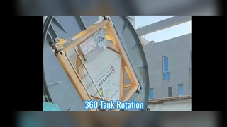 容器の持ち上がる機械